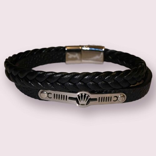 фото Жесткий браслет, черный, серый нет бренда