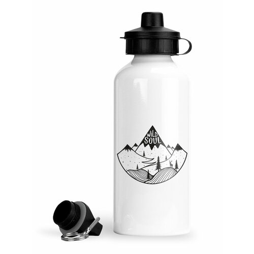 фото Спортивная бутылка дикая природа wild soul без лисы luzimuzi