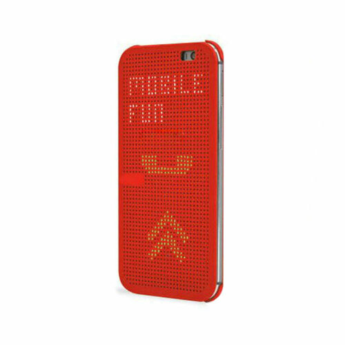 Умный чехол-книжка для HTC One E8 с активной крышкой, Flip Case, красный