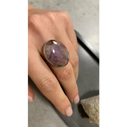 фото Кольцо true stones, аметист, размер 18, фиолетовый