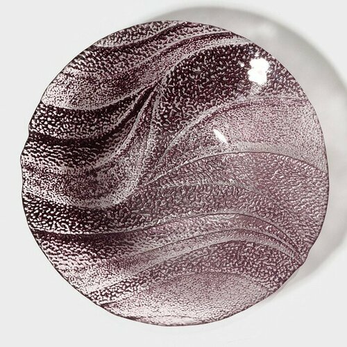 Тарелка суповая Драхна 21 см цвет бордовый 510₽