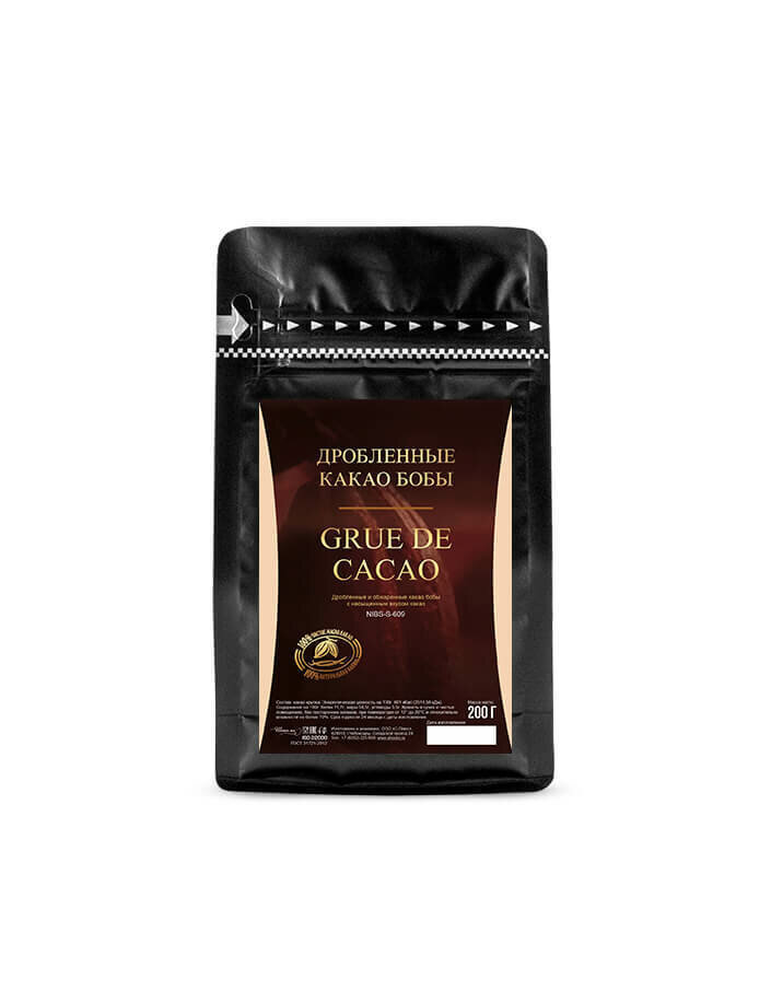 Barry Grue de Cacao Какао бобы дробленые, пластиковое ведро