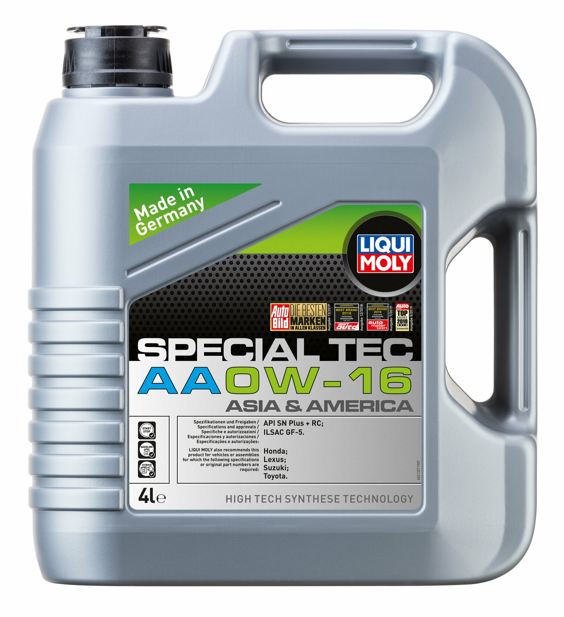 Моторное масло Liqui Moly Special Tec AA 0W16 НС-синтетическое 4л