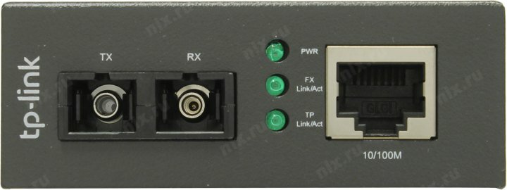 Медиаконвертор TP-LINK MC100CM 10/100M RJ45 to 100M multi-mode, SC fiber Converter - фото №11