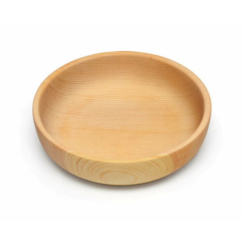 Тарелка деревянная из кедра большая D185 H5 1290₽