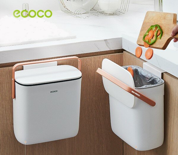 фото Мусорное подвесное ведро для кухни ECOCO