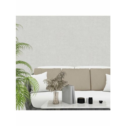 Обои бумажные однотонные дуплекс без подгона 0,53см серый