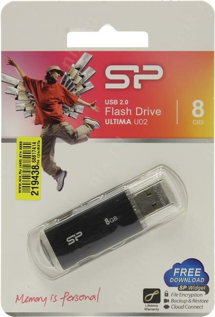 Флеш Диск Silicon Power 16Gb Ultima U02 SP016GBUF2U02V1K USB2.0 черный - фото №15