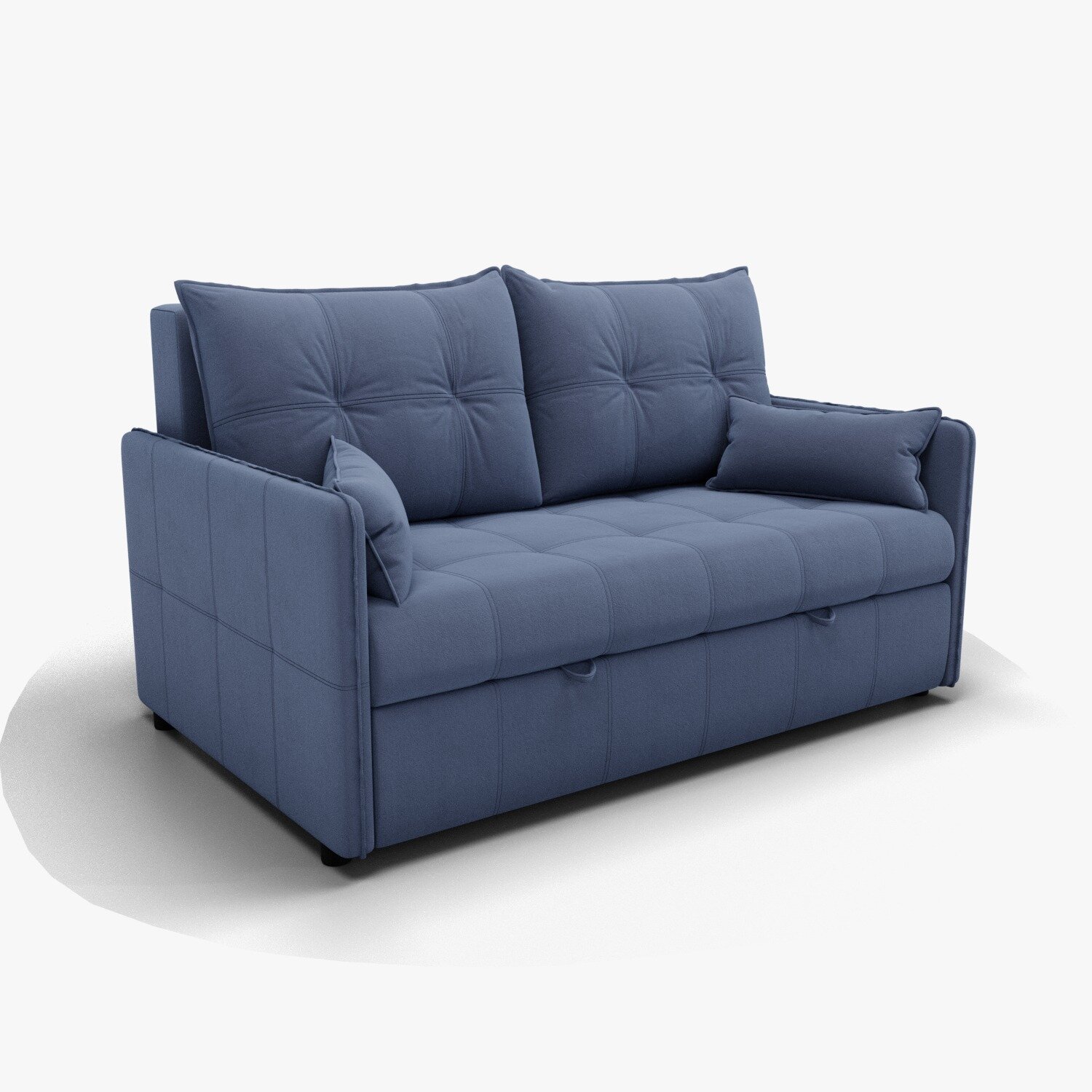 Прямой диван "Палермо" с механизмом выкатной, цвет велюта люкс / 48