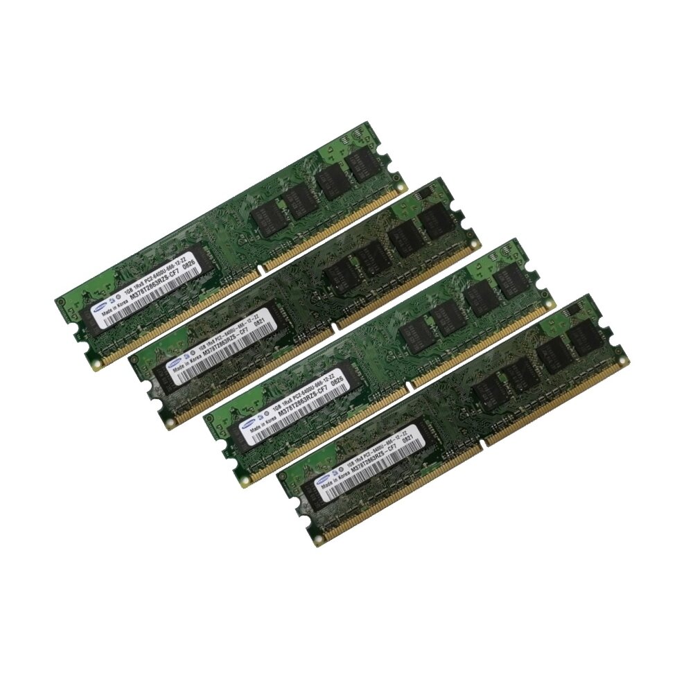 ОЗУ Dimm 4Gb PC2-6400(800)DDR2 Samsung M378T2863RZS-CF7 (Kit 4x1Gb)