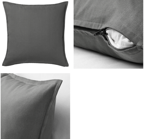 IKEA GURLI Гурли чехол для подушки/наволочка, 50 х 50 см, серый