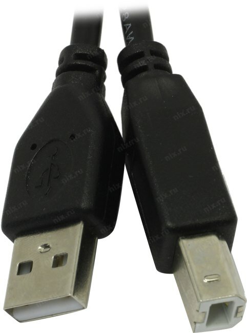 Кабель USB 2.0 AM-BM 3.0м Pro Gembird CCF-USB2-AMBM-10 феррит. кольцо черный - фото №17