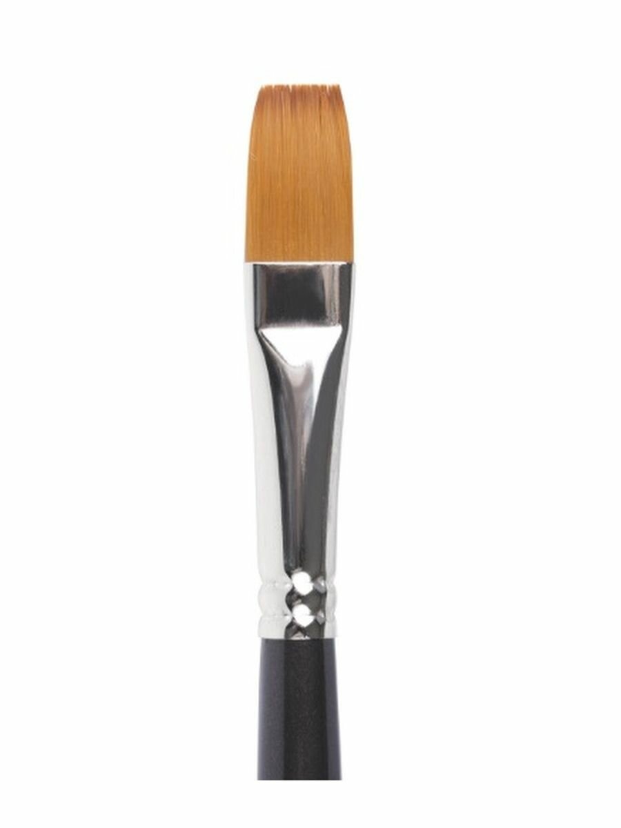 Кисть художественная профессиональная BRAUBERG ART CLASSIC, синтетика мягкая, под колонок, плоская, № 12, короткая ручка - фото №10