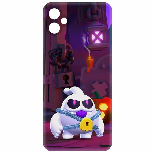 Чехол-накладка Krutoff Soft Case Brawl Stars - Призрак Скуик для Samsung Galaxy A05 черный чехол накладка krutoff soft case brawl stars призрак скуик для samsung galaxy s23 черный