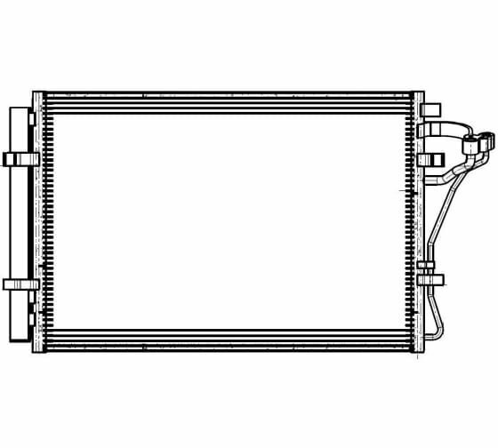 Радиатор кондиционера для автомобилей Creta LUZAR LRAC 08M0