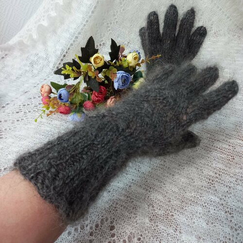 фото Перчатки орчанка, размер 8/9, серый