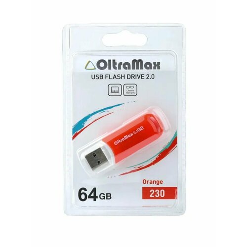 USB флеш накопитель OM-64GB-230-оранжевый