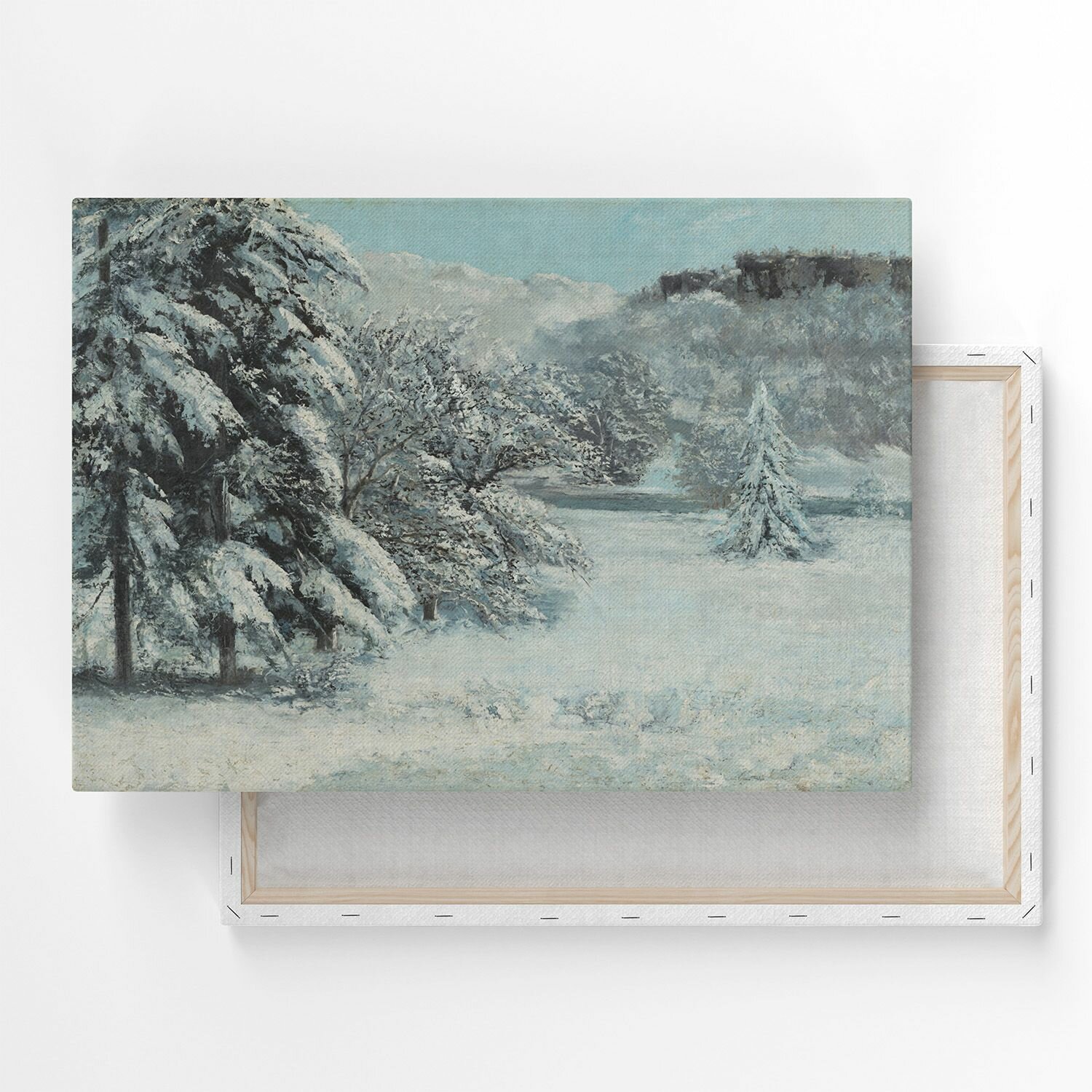 Картина на холсте, репродукция / Гюстав Курбе - Snow / Размер 30 x 40 см