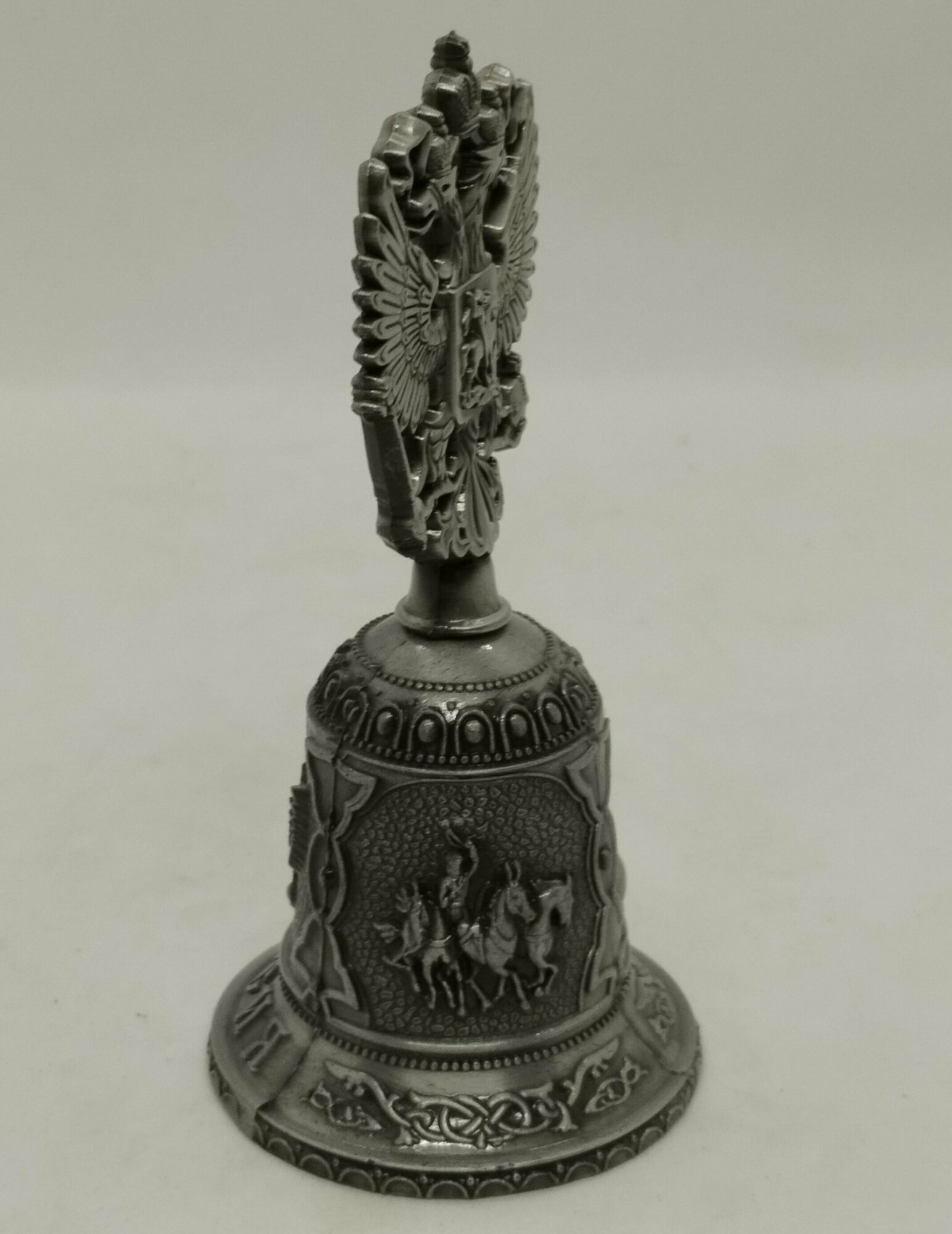 Колокольчик-герб "валаам", серебро — фото 1