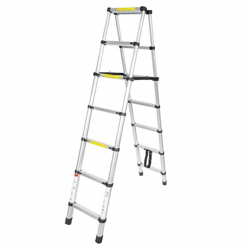 фото Лестница-стремянка Forsage телескопическая двухсекционная