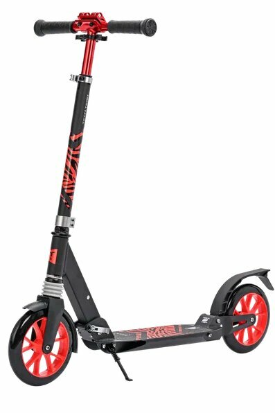 Самокат Tech Team "City Scooter", городской, складной, 2 амортизатора, регулировка руля, красный