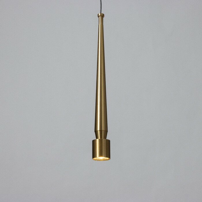 Светильник подвесной "Кельна" LED 5Вт 4000К золото 4х4х33,5-133,5см, 9802171