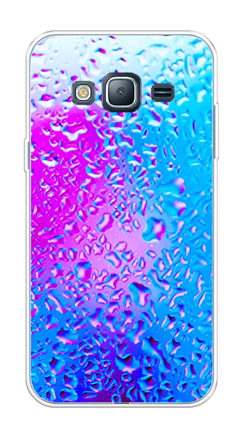 Силиконовый чехол на Samsung Galaxy J3 2016 / Самсунг Галакси J3 2016 "Капли на стекле"