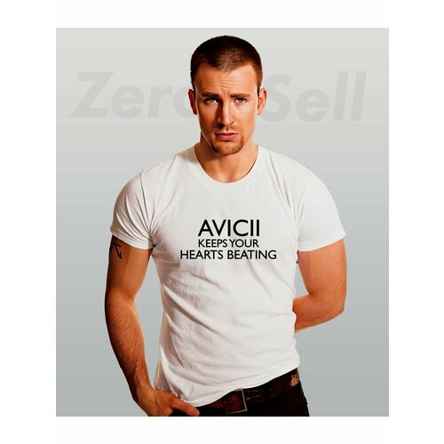 фото Футболка avicii авичи диджей, размер 4xl, белый zerosell