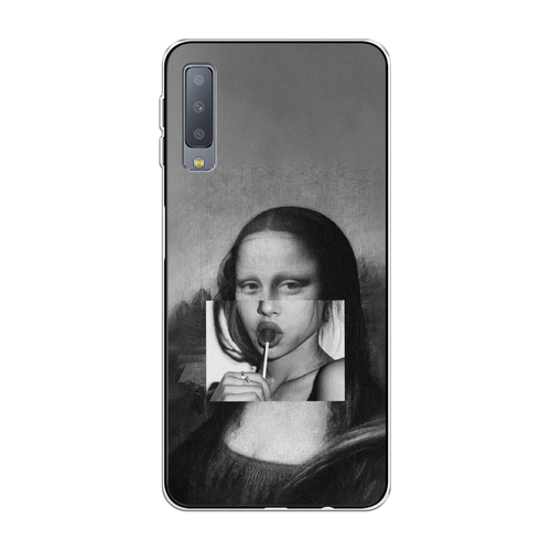 Силиконовый чехол на Samsung Galaxy A7 2018 / Самсунг Галакси A7 2018 Mona Lisa sucking lollipop силиконовый чехол на samsung galaxy a7 2018 самсунг галакси a7 2018 прозрачный