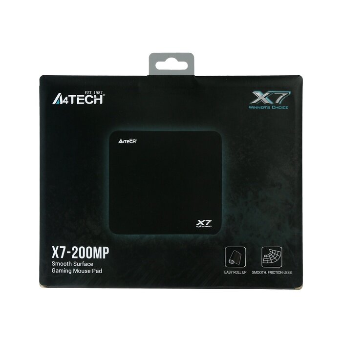 Коврик для мыши A4Tech X7 Pad X7-200MP Мини, игровой, 250х200х3 мм, черный