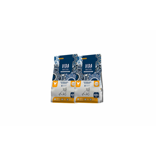 Корм Vida Nativa для котят с курицей и черникой 0,32 кг х 2 шт.