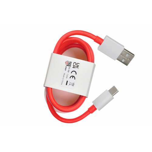 Кабель DL122 USB Type-C 10A для OnePlus (Super DartCharge), (цвет: Красный)