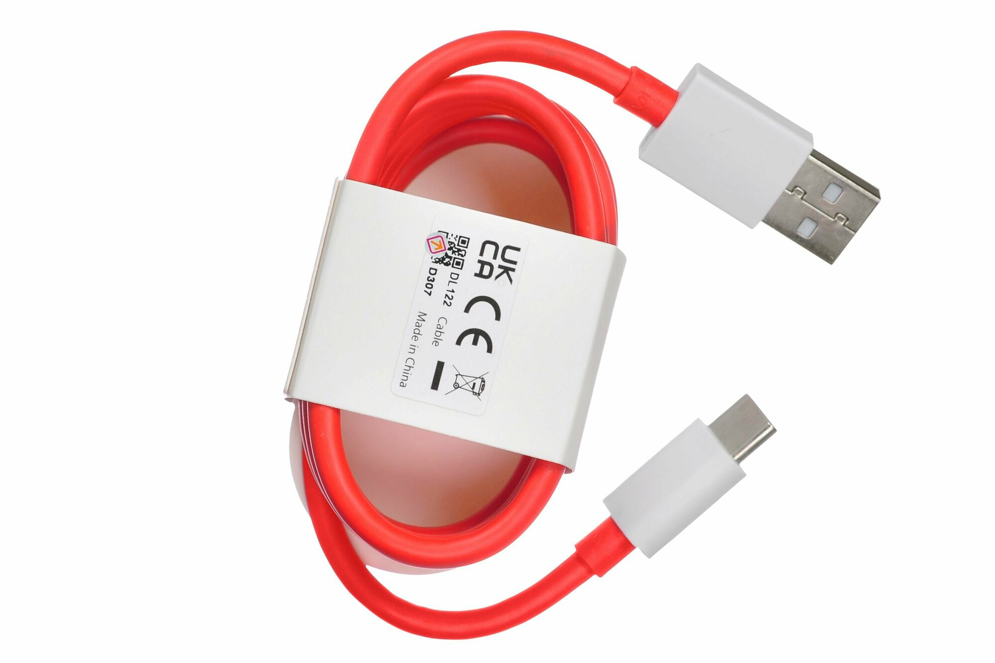 Кабель DL122 USB Type-C 10A для OnePlus (Super DartCharge) (цвет: Красный)