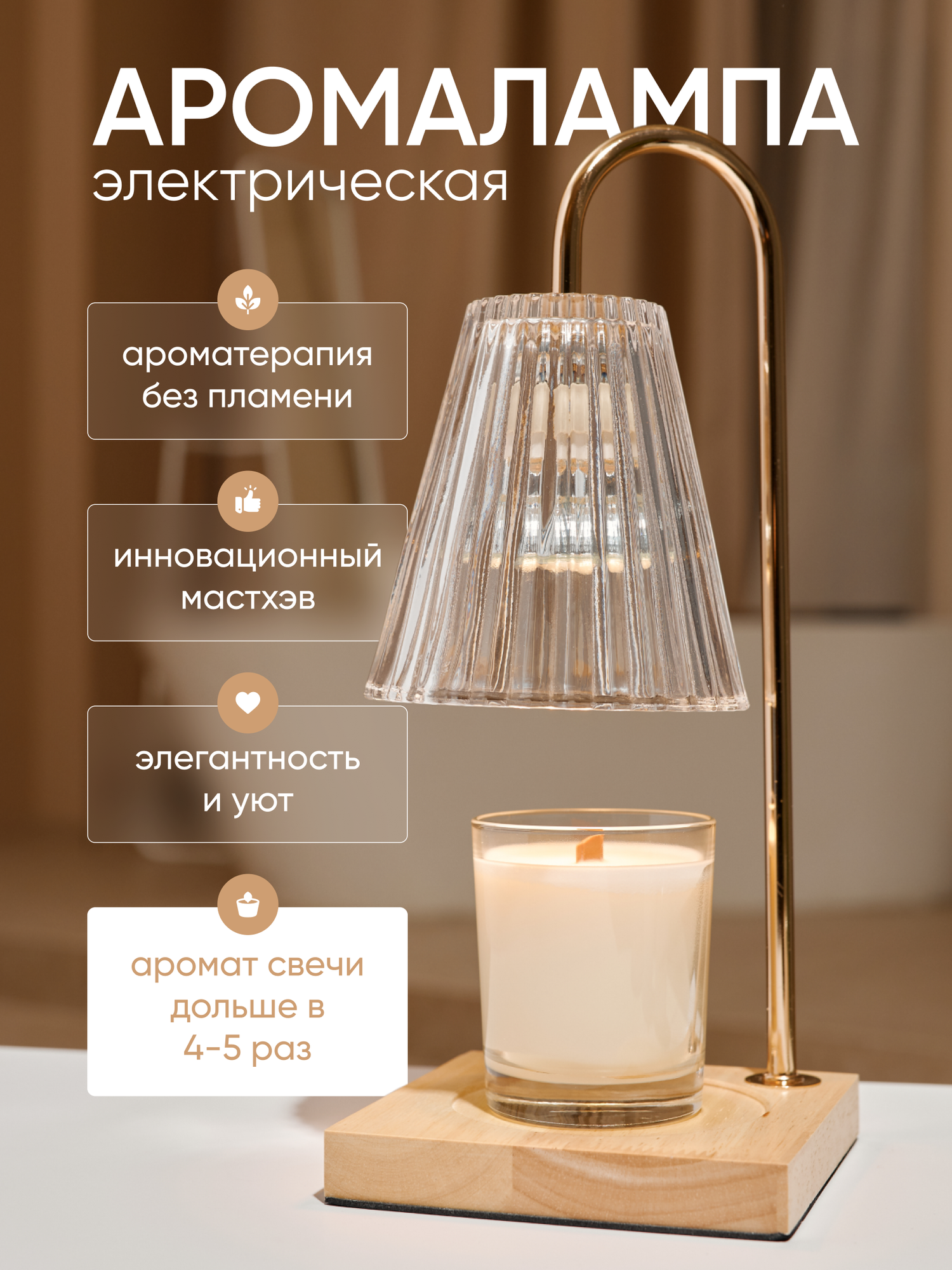 Аромалампа для нагревания свечей Candle Warmer