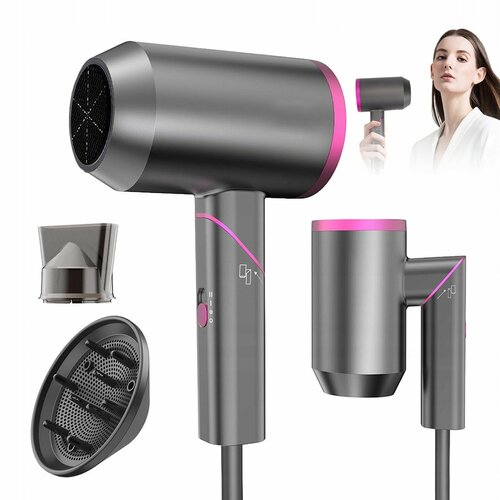Профессиональный фен для волос складнойдорожныйфен домашнийдля путешествийуход за волосамидля укладки и сушки волосс ионизацией 3567₽