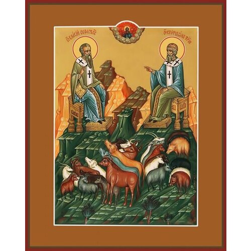 Икона власий Севастийский, Священномученик и спиридон Тримифунтский, Святитель икона власий севастийский и спиридон тримифунтский арт msm 0201