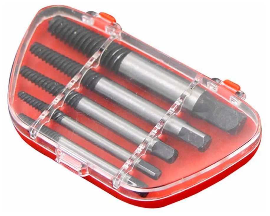фото Набор экстракторов, 5 предметов в футляре для шурупов, сломанных болтов