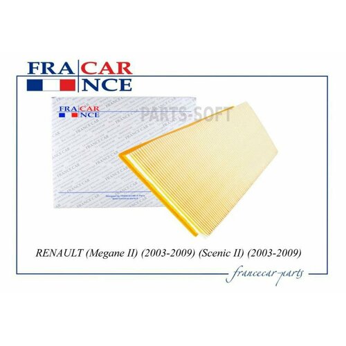 FRANCECAR FCR210139 Фильтр воздушный RENAULT Megane II 2003-2009 Scenic II 2003-2009