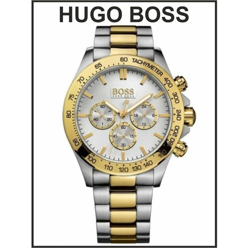 фото Наручные часы boss, серебряный, золотой