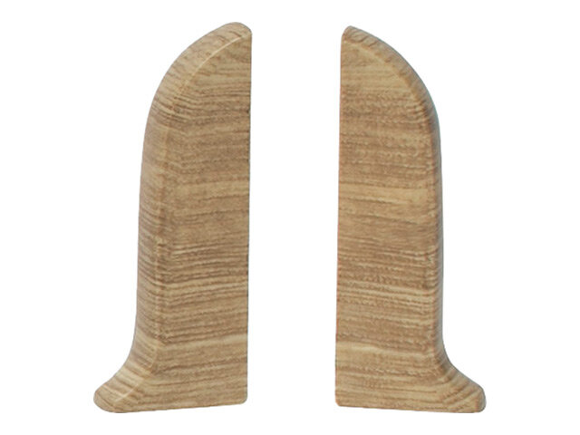 Заглушки для плинтуса ПВХ SALAG NGF 56мм Дуб каньон левая+правая