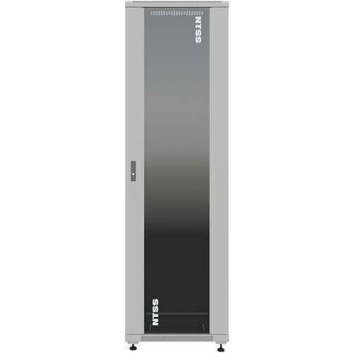 Шкаф серверный NTSS Премиум (NTSS-R22U6060GS) напольный 22U 600x600мм пер. дв. стекл металл 900кг серый IP20 сталь