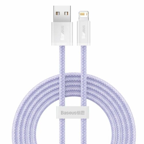 Кабель USB Baseus Dynamic 2 Series, Lightning для Apple PD 2,4A, 1м, пурпурный магнитный кабель baseus zinc magnetic cable usb lightning 2a 1м calxc h01 calxc h06 calxc h05 purple