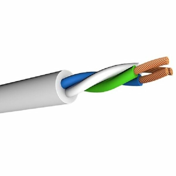 Провод термостойкий пркс 2х0.75 мм2 / на отрез от 1 метра / Силовой термостойкий кабель / пркс / Электрический соединительный провод для бань, саун, каминов, печей