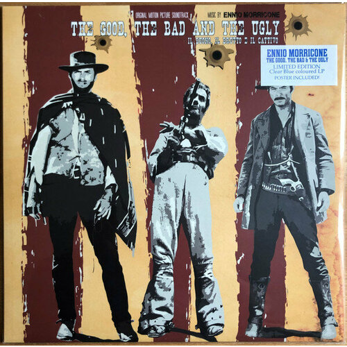 Виниловая пластинка OST / The Good The Bad And The Ugly (Ennio Morricone) (ReissueLimited Clear Blue Vinyl) (1LP) ost the good the bad and the ugly ennio morricone 1cd 2004 jewel аудио диск