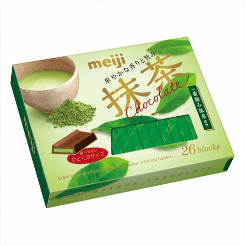 Meiji Шоколад с матча, 120 г