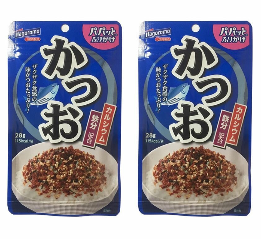 Hagoromo Приправа для риса "фурикакэ" со вкусом тунца бонито, 28 г, 2 уп