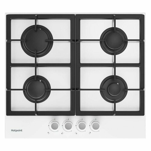 Газовая варочная панель HOTPOINT HG 61F/WH, независимая, белый