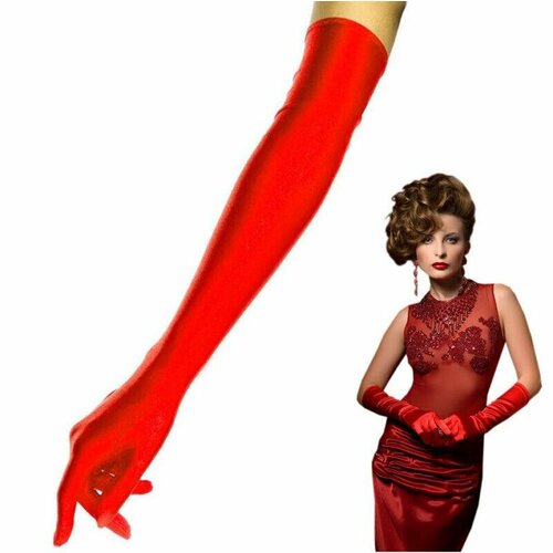 фото Гэтсби стиль - перчатки длинные красные cosplaycity