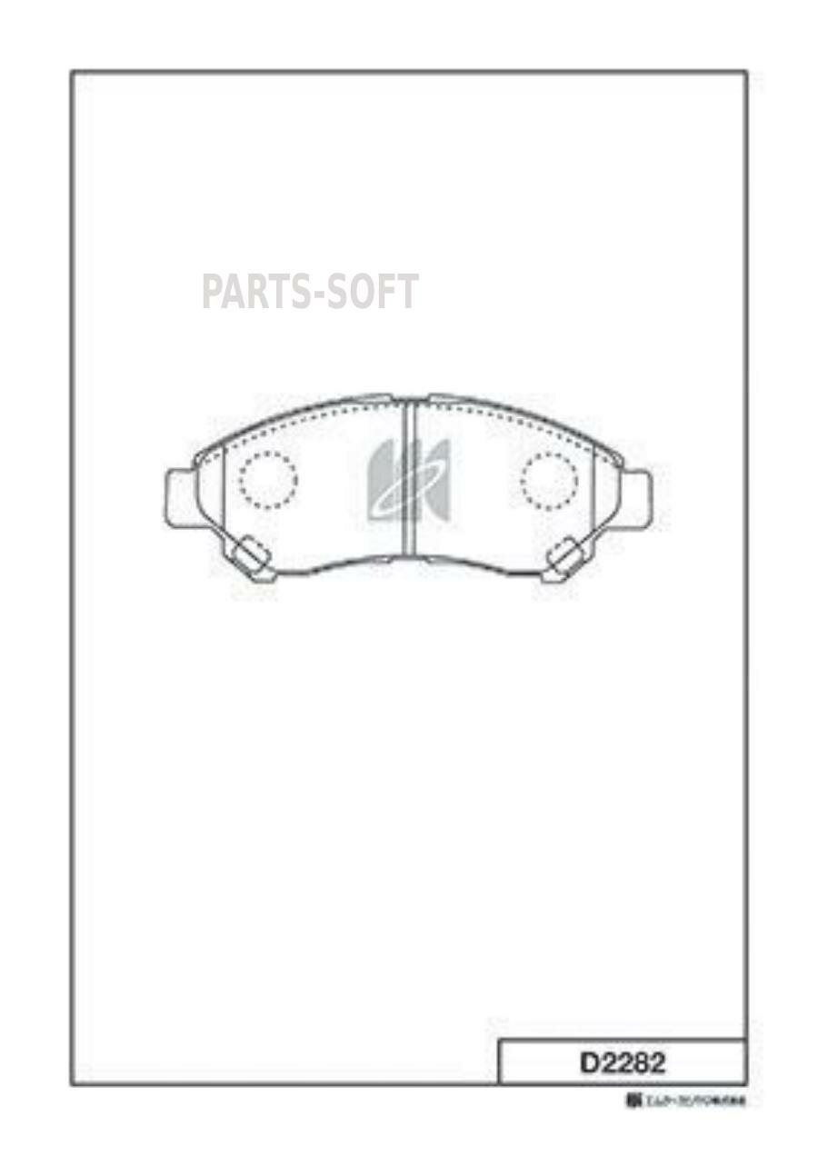 KASHIYAMA D2282 Колодки