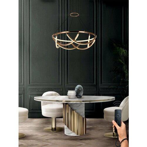 Светодиодная люстра подвесная VertexHome стиль модерн, на кухню, в детскую, в спальню, в гостиную с пультом д/у